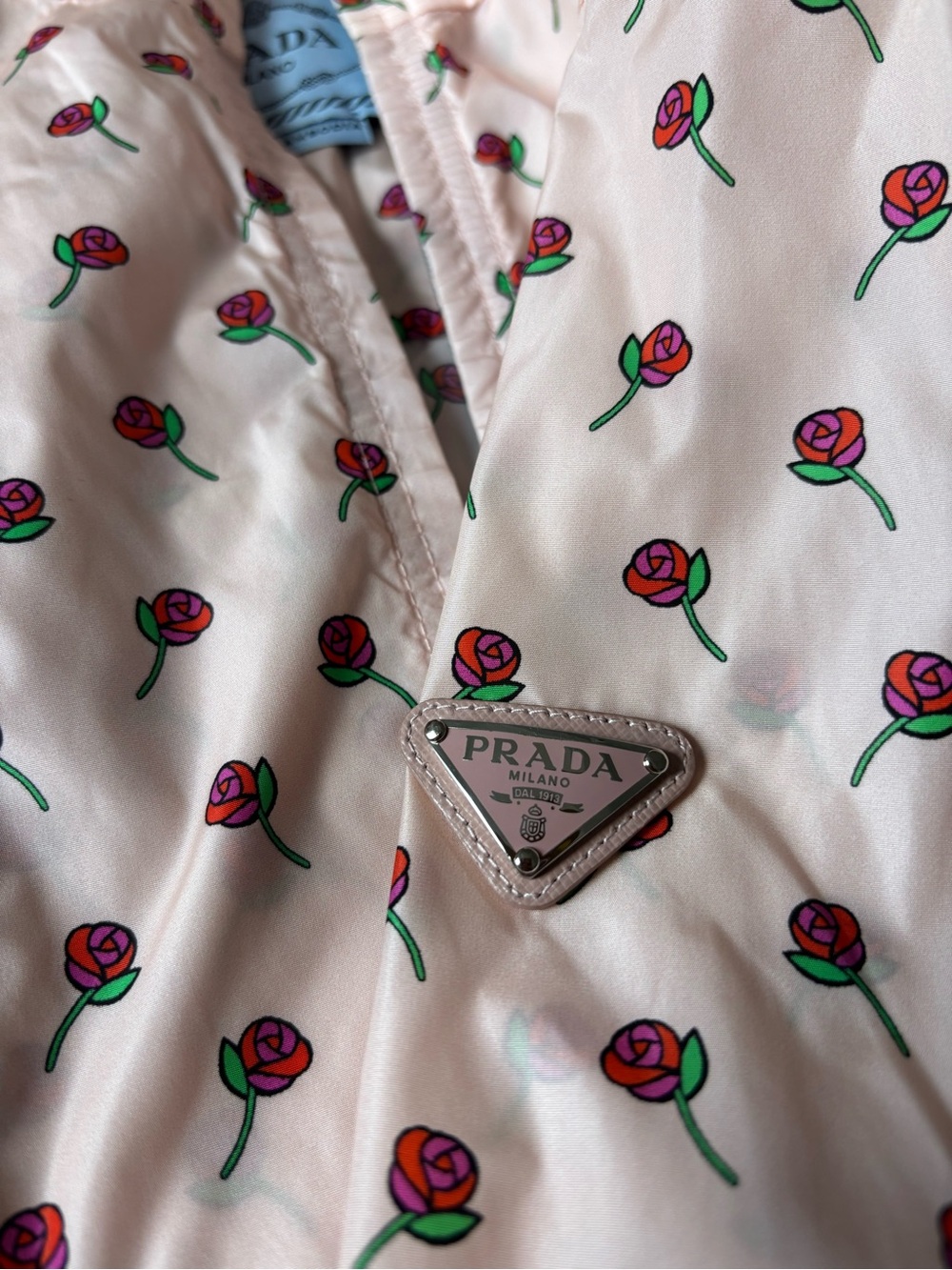 Prada Pink Floral Shell Jacket - Picture 2 of 7